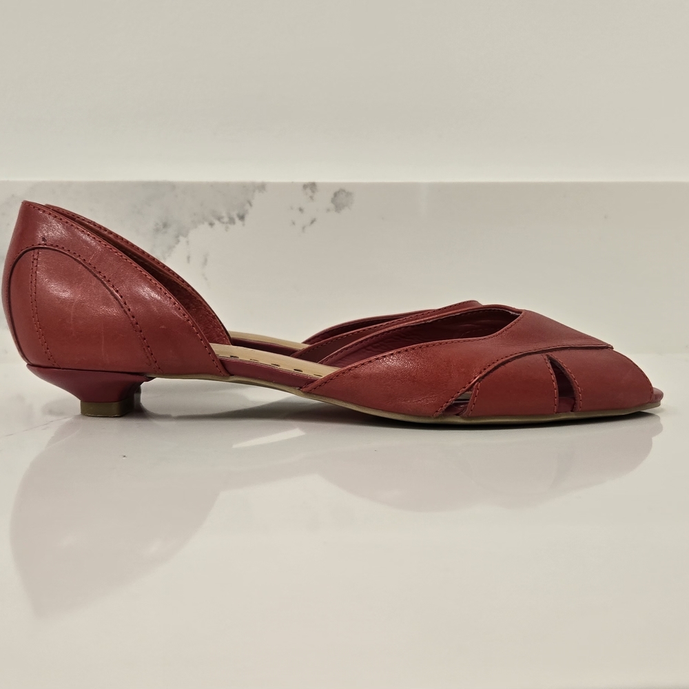 Giani Bernini Red Peep-Toe Heels